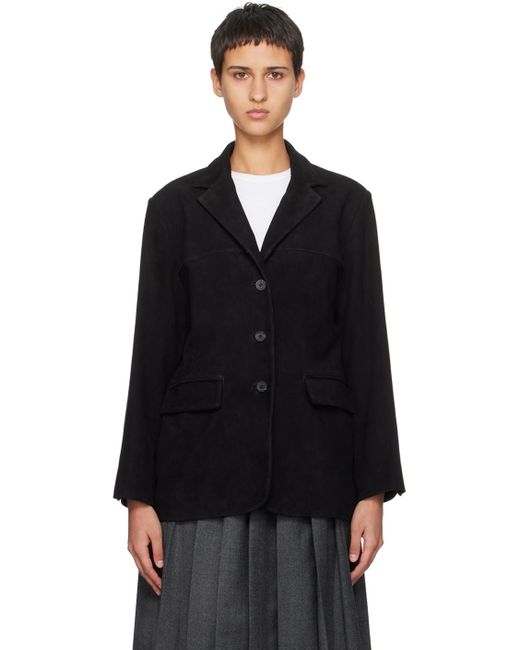 Blouson norman noir en cuir NOTHING WRITTEN en coloris Black