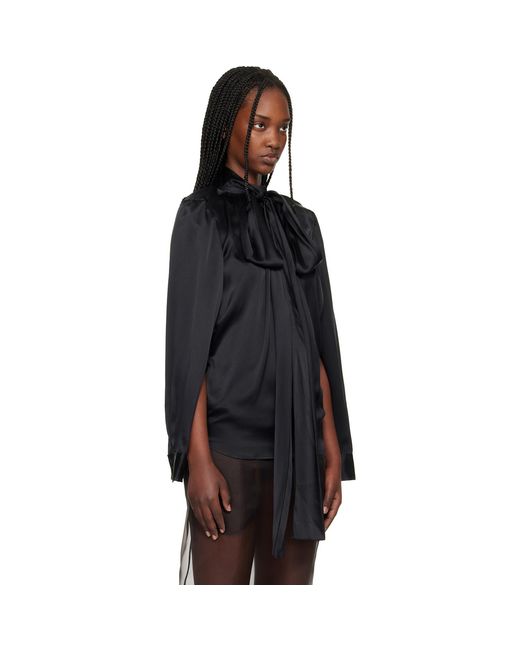 Commission Black Double Blouse