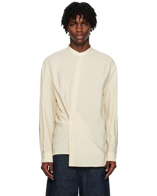 Lemaire Black Off-white Twisted Shirt for men