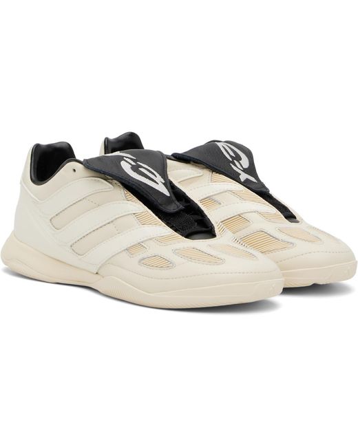 Y-3 White Off- Leather Predator Precision Sneakers for men