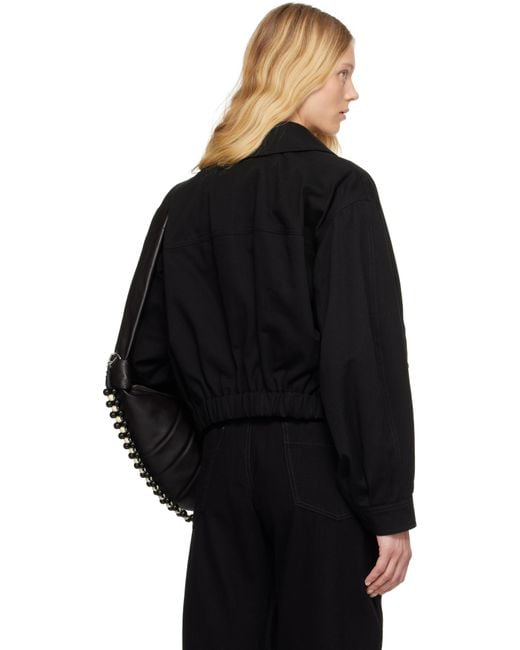 Lemaire ブラック ショート ボンバージャケット Black