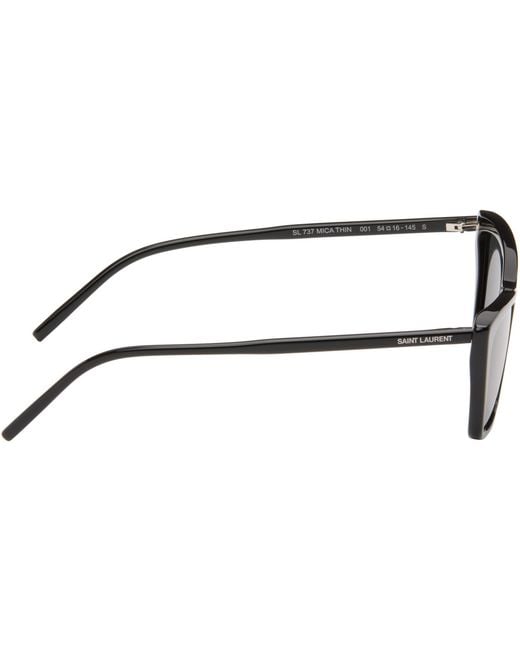 Saint Laurent Black Sl 737 Mica Thin Sunglasses