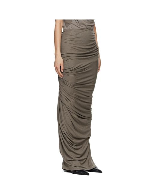 Entire studios Black Dia Maxi Skirt