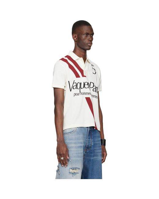 VAQUERA White Off- Polo for men
