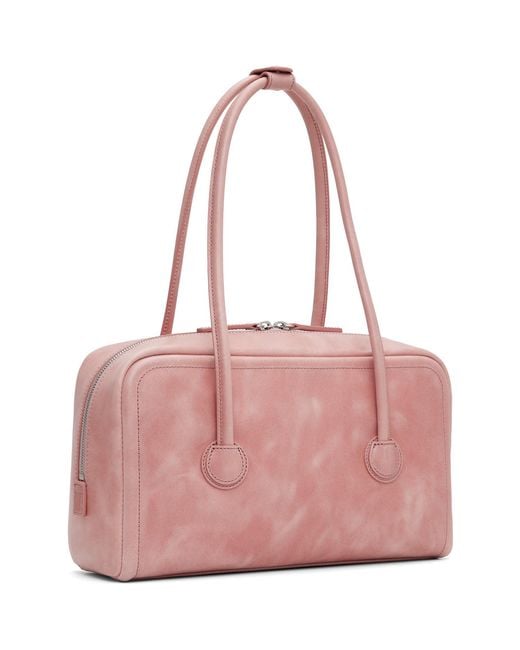 MARGE SHERWOOD Pink Soft Boston Small Bag
