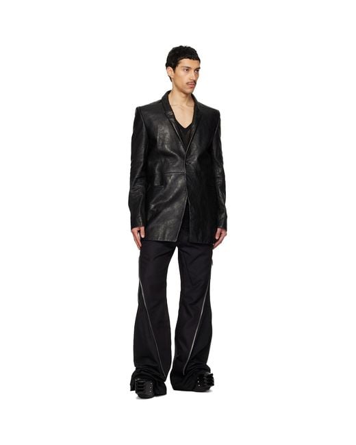 Rick Owens Black Temple Concordians Jacket for men