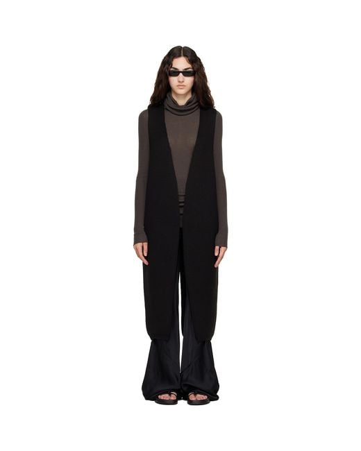 Rick Owens Black Tower Cyclops Vest