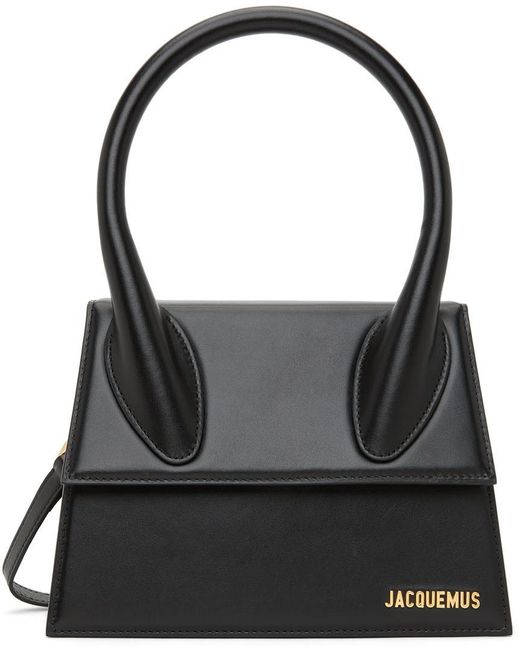 jacquemus black le grand chiquito top handle bag