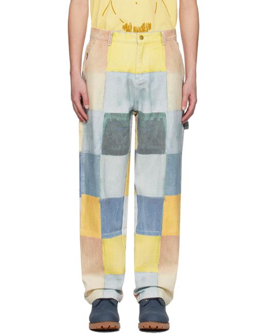 Pantalon cargo colore à carreaux Kidsuper pour homme en coloris Multicolor