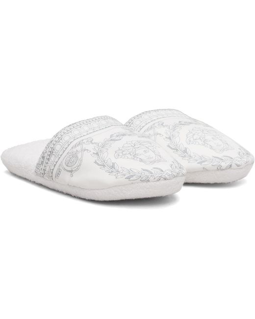 Versace Black 'I Heart Baroque' Slippers for men