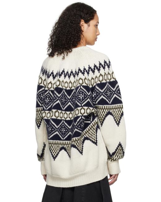 Khaite Black Off-white Nalani Sweater