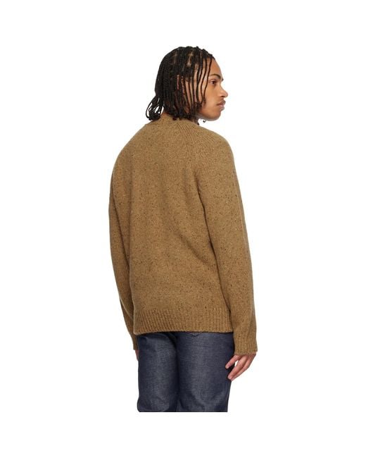 A.P.C. Multicolor Tan Harris Sweater for men