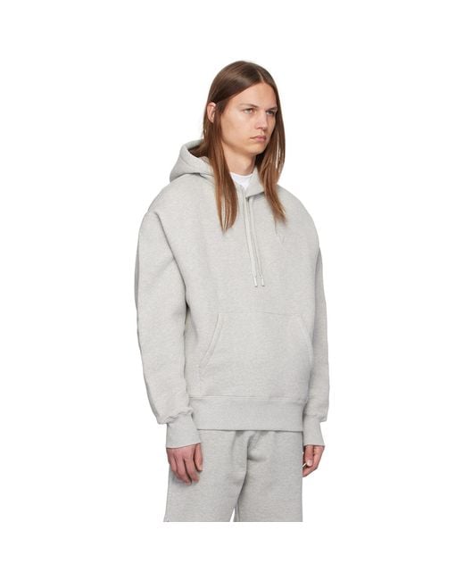 AMI White Ami De Coeur Hoodie for men