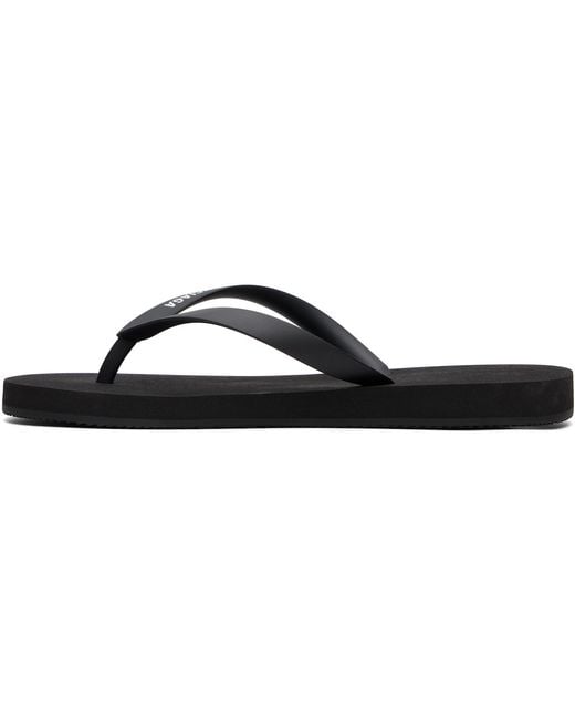 Balenciaga Black Logo Flip-Flops
