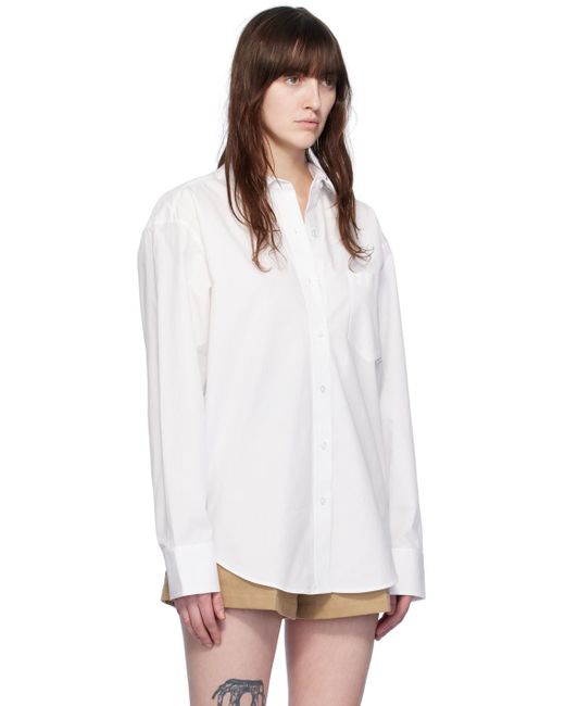 Chemise blanche à poche T By Alexander Wang en coloris White