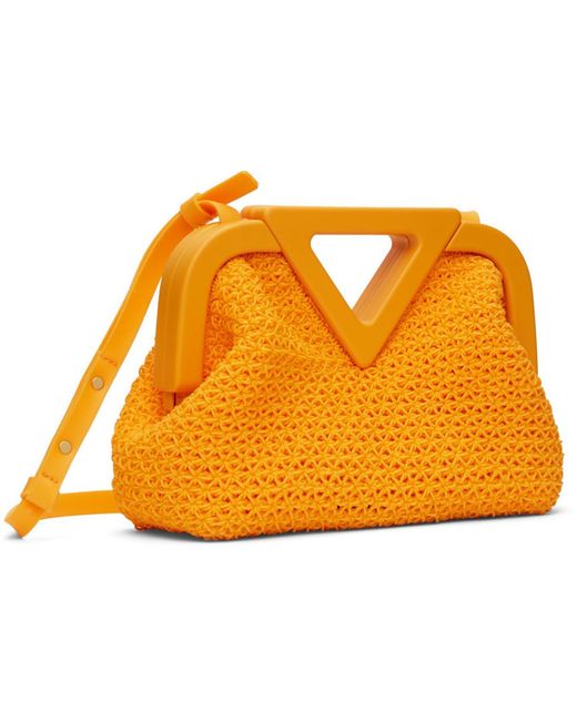 Bottega Veneta Multicolor Orange Point Top Handle Bag