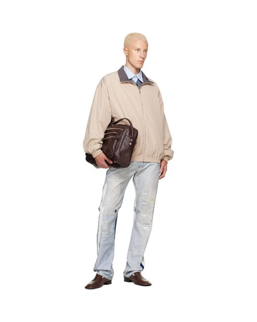 Acne Gray Trompe-L'Oeil Tape 1996M Jeans for men