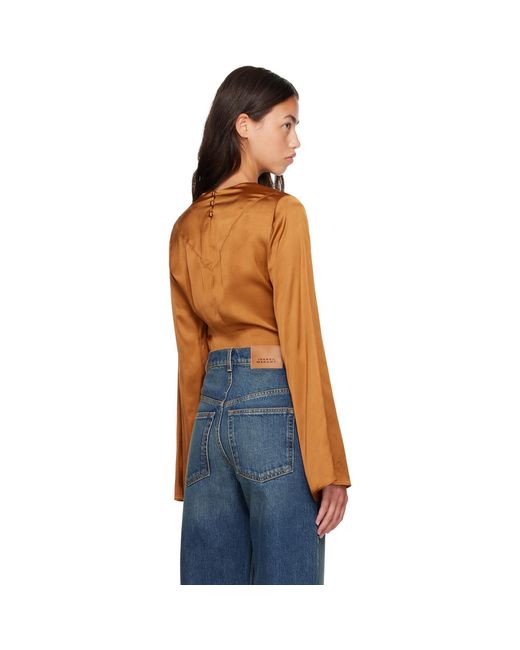 Isabel Marant Blue Tan Neame Blouse