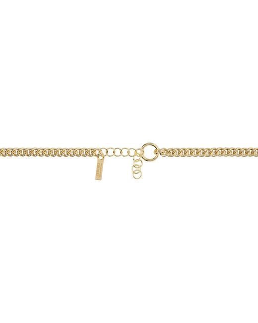 Versace Black Pink & Gold Charms Chain Belt