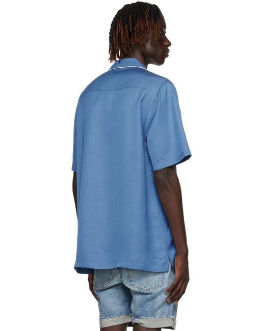 Ksubi Blue Downtown Shirt for men