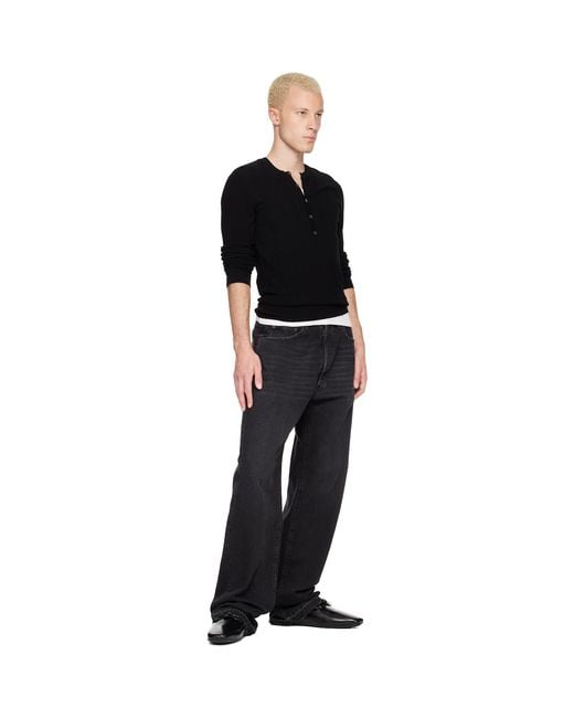 Bottega Veneta Black Roma Slip-On Loafers for men