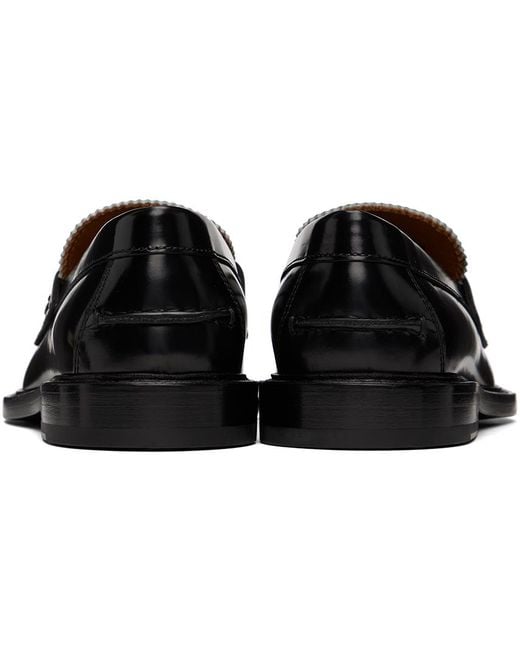 Burberry Black Croftwood Penny Loafers for men