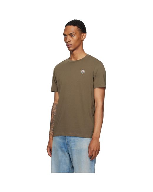 Moncler White Three-Pack Logo Patch Cotton T-Shirts for men