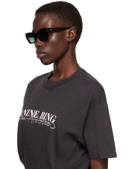 Anine Bing Black Sonoma Sunglasses