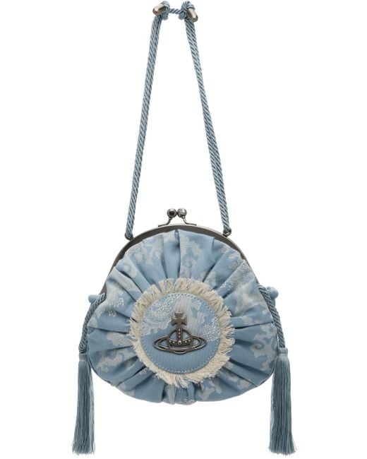 Vivienne Westwood Blue Rosie Circle Frame Crossbody Bag