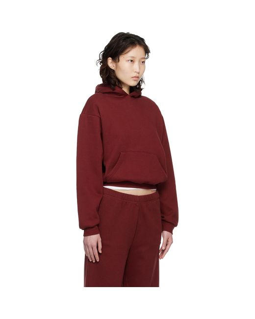 Pull À Capuche Bourgogne Skims en coloris Red