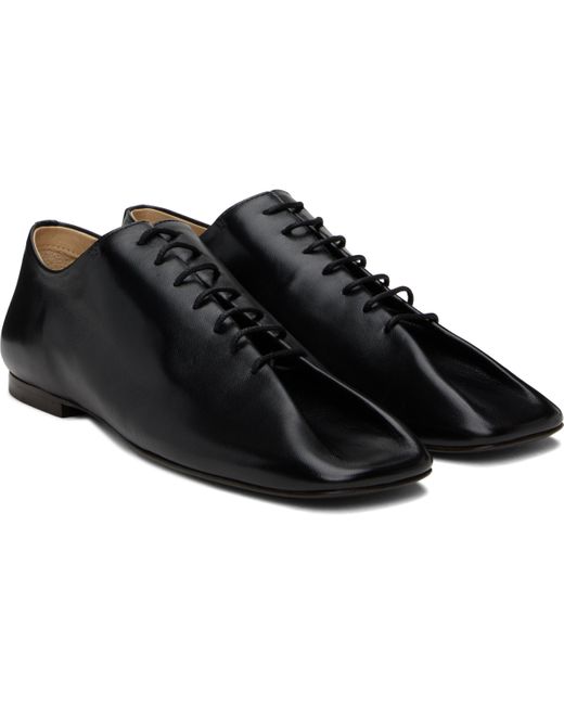 Lemaire Black Souris Flat Classic Derbys