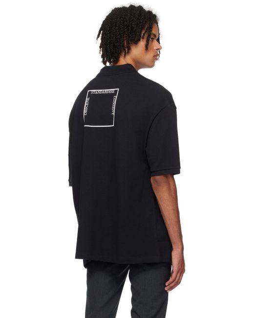 Raf Simons Black Fred Perry Edition Polo for men