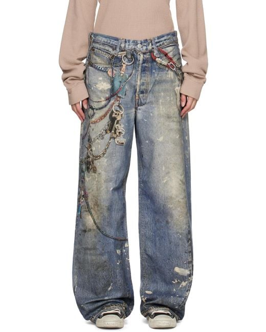 【関税込み】Acne Studios ブルー 1981F バギージーンズ Acne Studios☆ブルー 1981F バギージーンズ