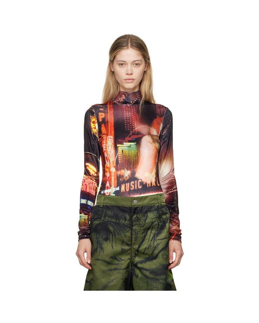Jean Paul Gaultier Multicolor 'The Velvet Pigalle' Bodysuit