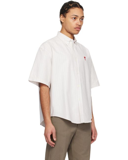 AMI Off-white Boxy Shirt for men
