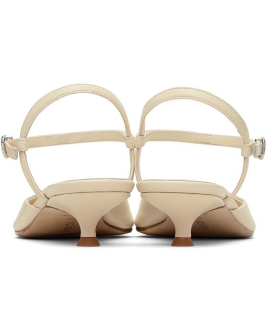 Aeyde Black Off- Colette Nappa Leather Heels