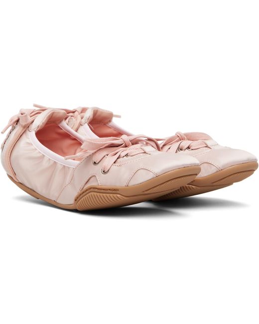 Acne Black Lace-Up Satin Sneakers