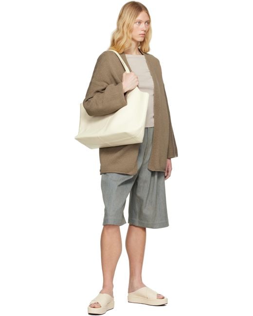Lauren Manoogian Natural Khaki Open Cardigan