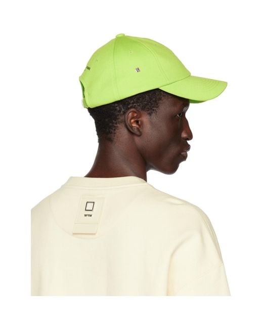 Wooyoungmi Green Embroidered Cap for men