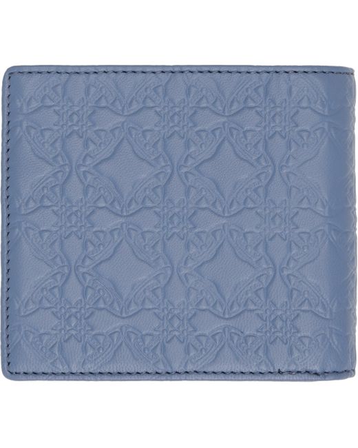 メンズ Vivienne Westwood ブルー ラムスキン 札入れ Blue