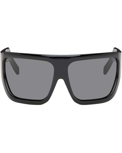 Rick Owens Black Davis Sunglasses for men