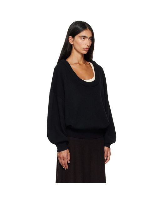 Lisa Yang Black Doria Sweater
