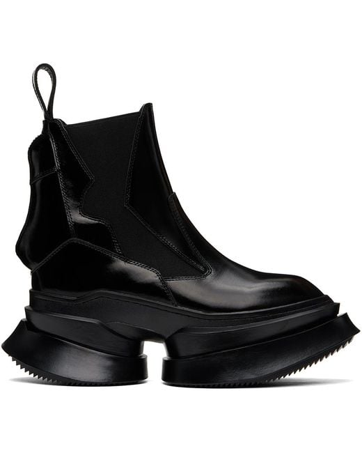 Julius Black Coated Chelsea Boots for men