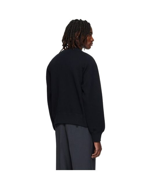 Sacai Blue Sponge Pullover Sweatshirt for men