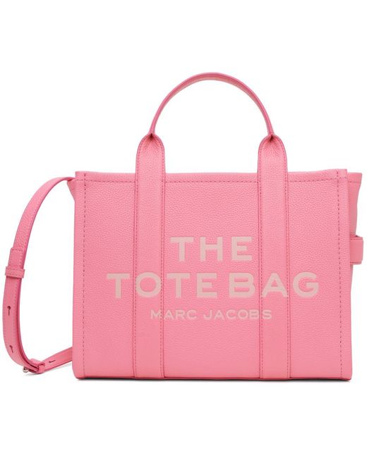 Marc Jacobs Pink 'the Leather Medium' Tote