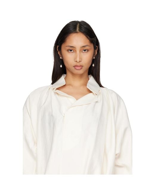 Sophie Buhai White Small Osiris Pearl Earrings