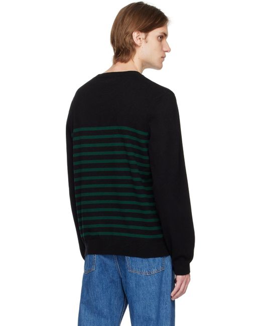A.P.C. . Black Matthew Sweater for men