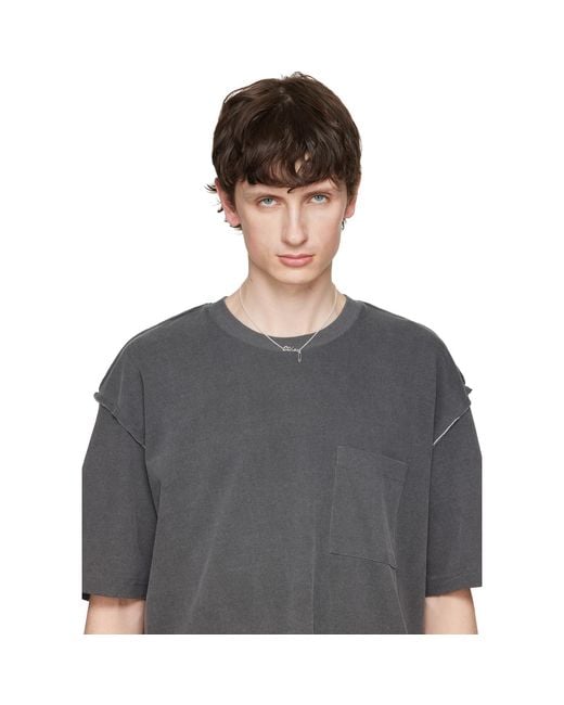 Stolen Girlfriends Club Metallic Sentimental Script Necklace for men