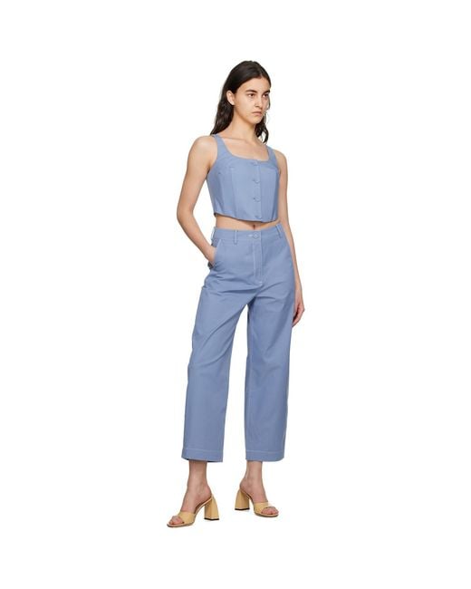 Anna Quan Blue Mae Tank Top