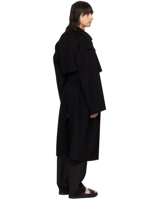 Max Mara Black Fiore Coat for men